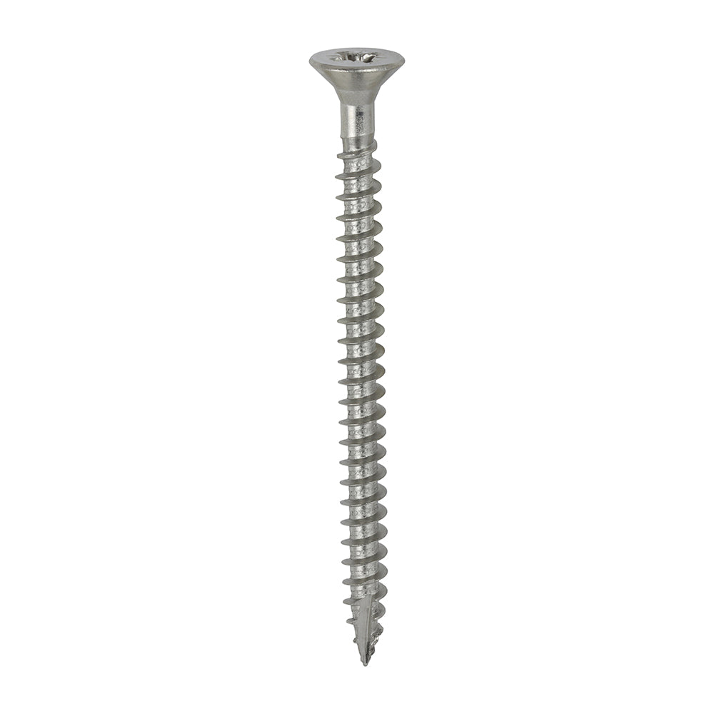 This is an image of Timco - Classic Multi-Purpose Screws - PZ - Double Countersunk - A4 Stainless Steel 6.0 x 80mm - (200 PCS Box) 60080CLA4