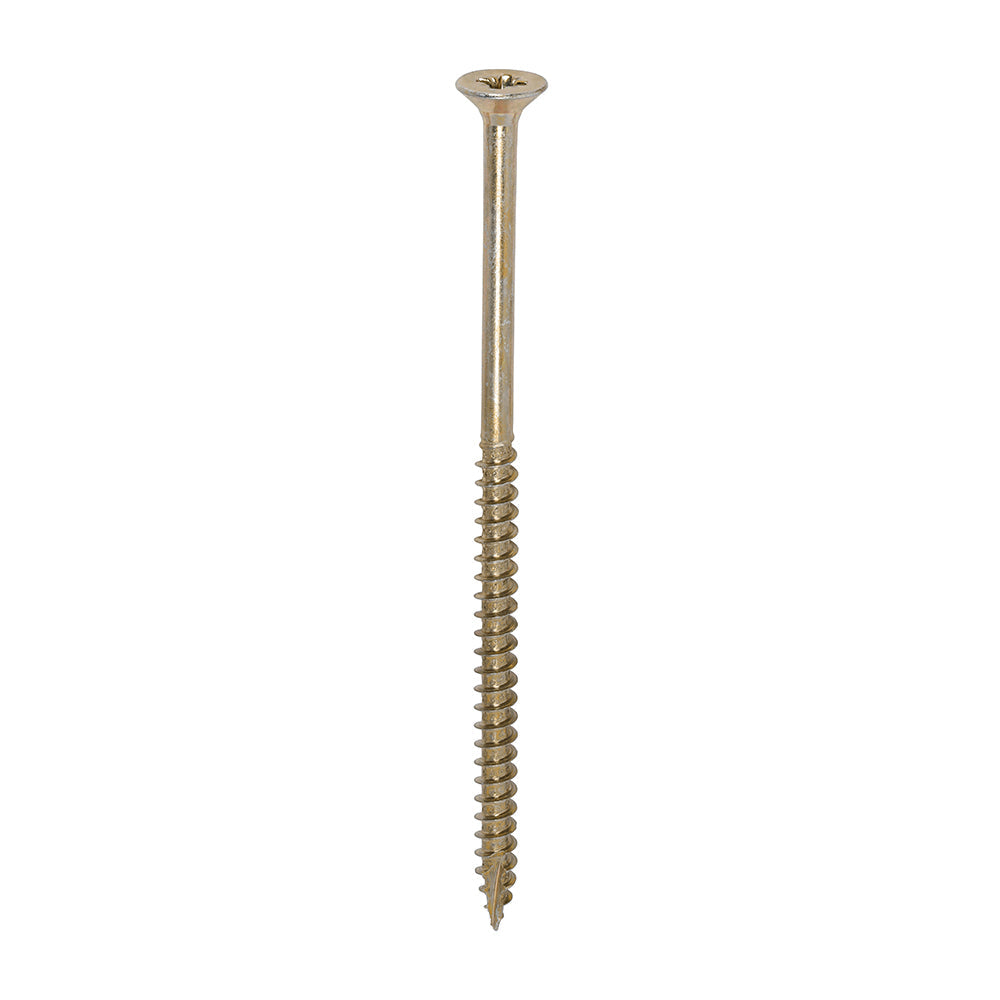 This is an image of Timco - Classic Multi-Purpose Screws - PZ - Double Countersunk - Yellow 6.0 x 120mm - (100 PCS Box) 60120CLAF