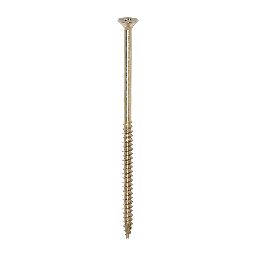 This is an image of Timco - Classic Multi-Purpose Screws - PZ - Double Countersunk - Yellow 6.0 x 130mm - (100 PCS Box) 60130CLAF