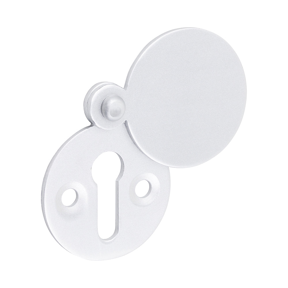This is an image of Timco - Covered Escutcheon - Satin Anodised Aluminium 38mm (2 Pieces TIMpac) 725059