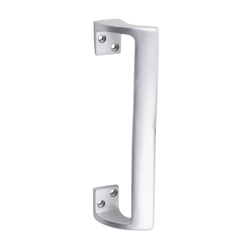 This is an image of Timco - Oval Grip Pull Handle - Satin Anodised Aluminium 228mm (1 Each TIMbag) 725084