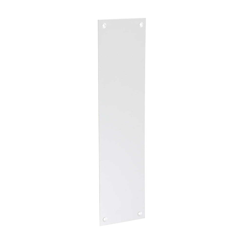 This is an image of Timco - Finger Plate - Satin Anodised Aluminium 305 x 76 (1 Each TIMbag) 725137
