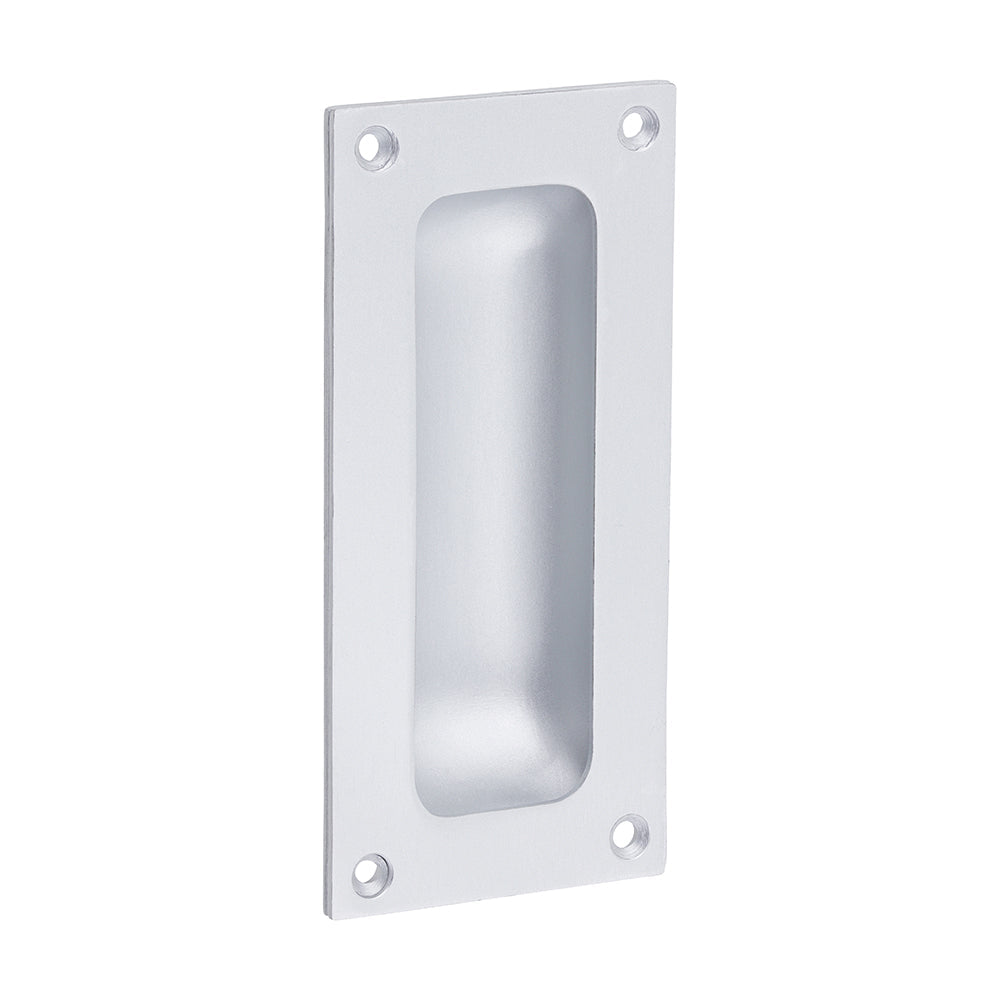 This is an image of Timco - Flush Pull - Satin Anodised Aluminium 89mm (1 Each Bag) 725141BX