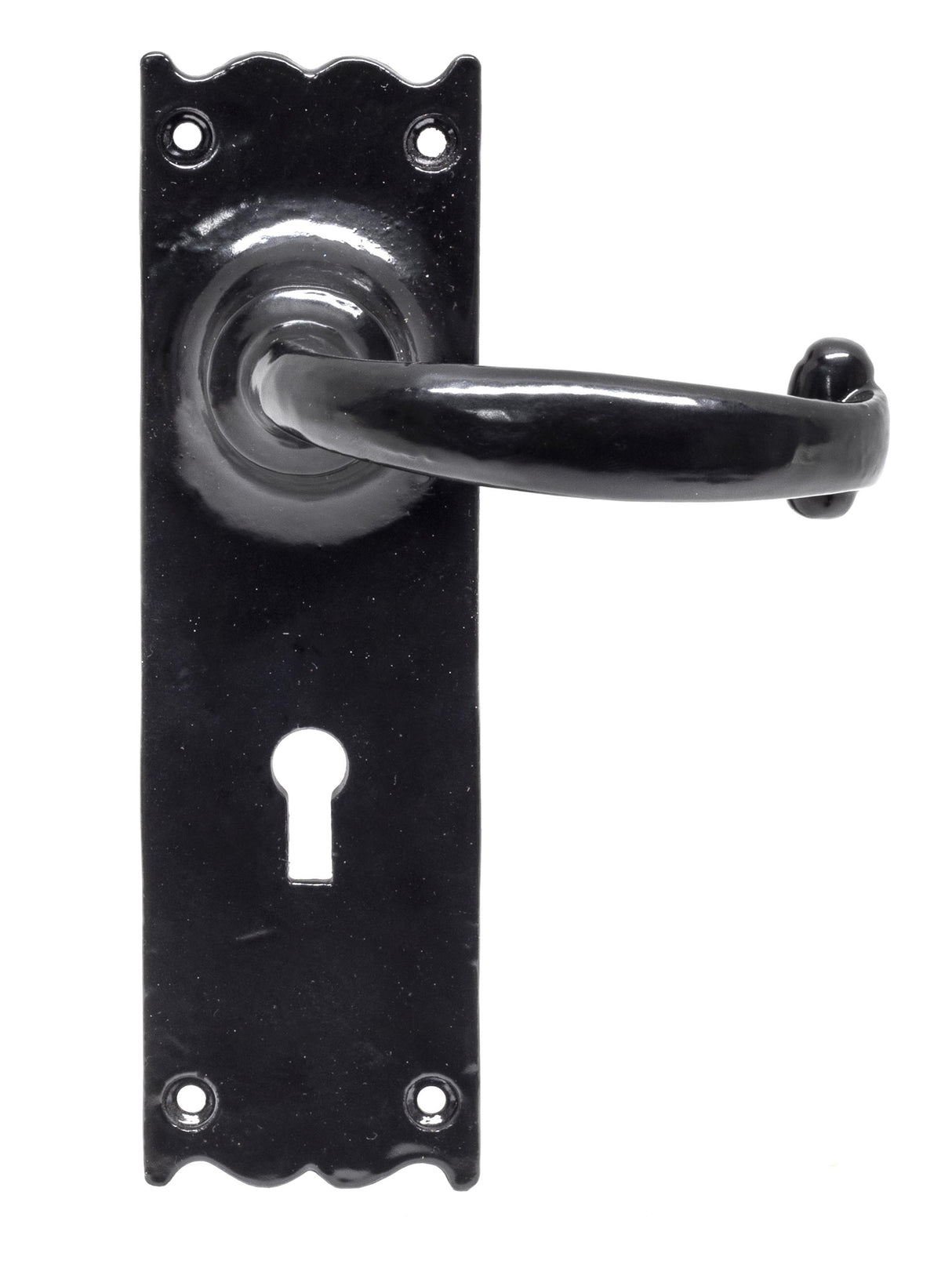 From The Anvil - Black Cottage Lever Lock Set | Sku. 73106 | Trade Door Handles.