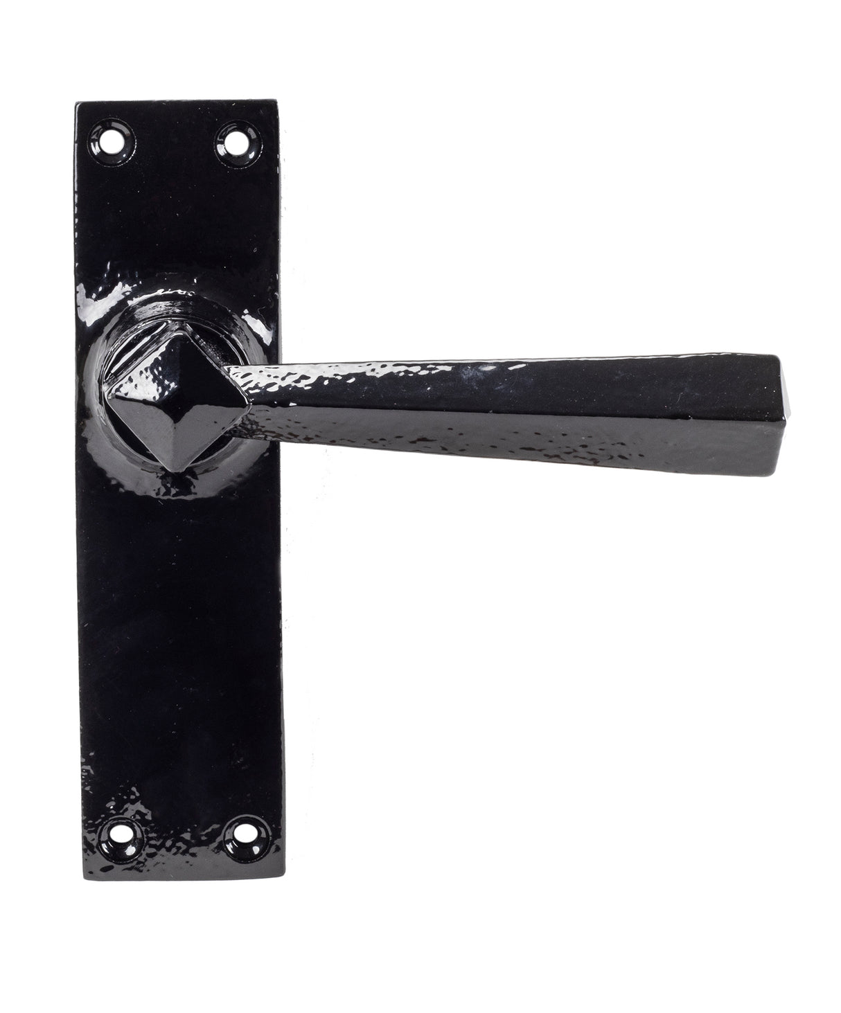 From The Anvil - Black Straight Lever Latch Set | Sku. 73110 | Trade Door Handles.