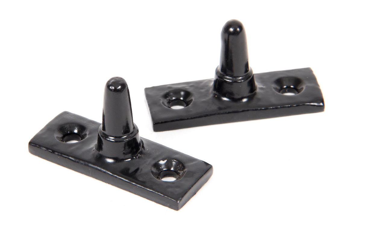 From The Anvil - Black 9" Rosehead Stay | Sku. 73135 | Trade Door Handles.