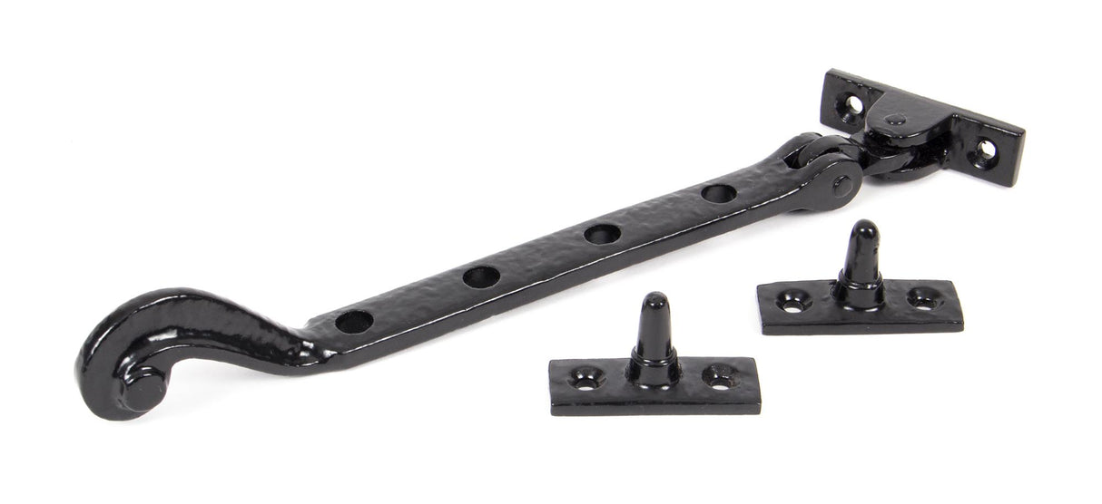 From The Anvil - Black 9" Rosehead Stay | Sku. 73135 | Trade Door Handles.