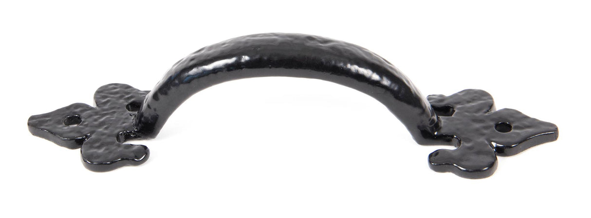 From The Anvil - Black Cast 6" Fleur De Lys Pull Handle | Sku. 73141 | Trade Door Handles.