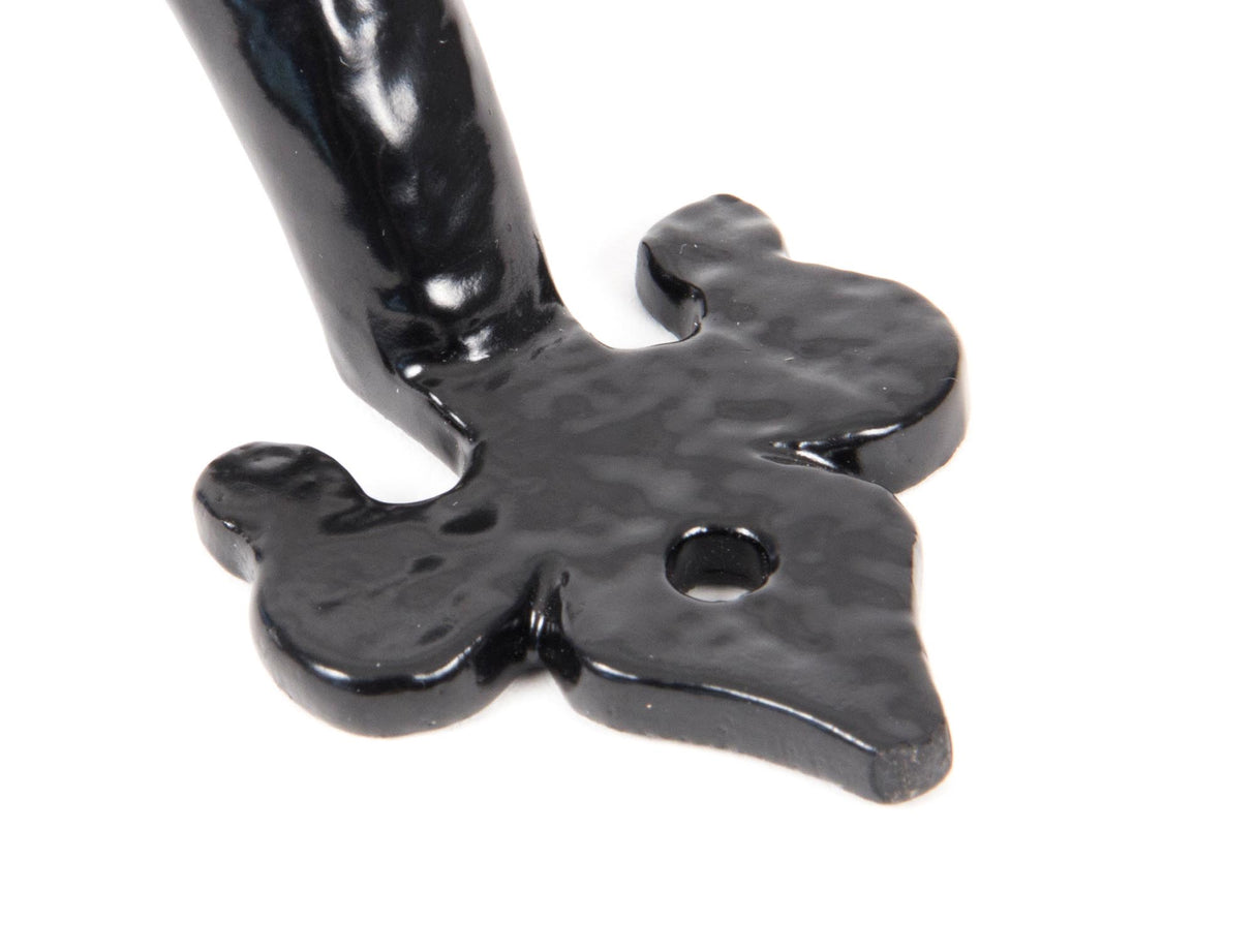 From The Anvil - Black Cast 6" Fleur De Lys Pull Handle | Sku. 73141 | Trade Door Handles.