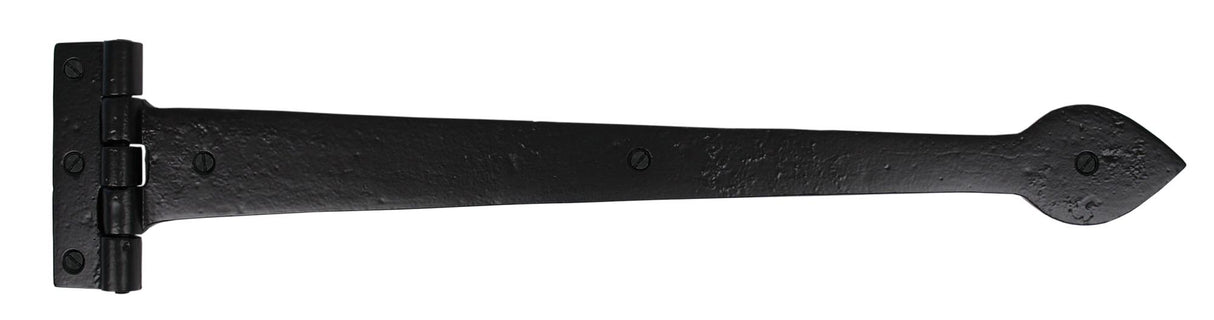 From The Anvil - Black Smooth 18" Cast T Hinge (pair) | Sku. 73228 | Trade Door Handles.