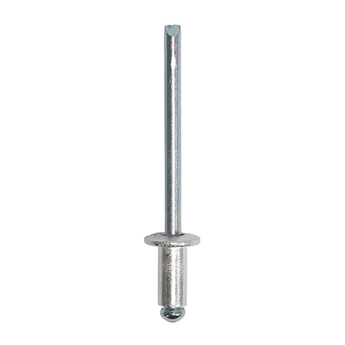 This is an image of Timco - Rivets - Dome Head - Aluminium 4.0 x 8mm - (500 PCS Box) 748963