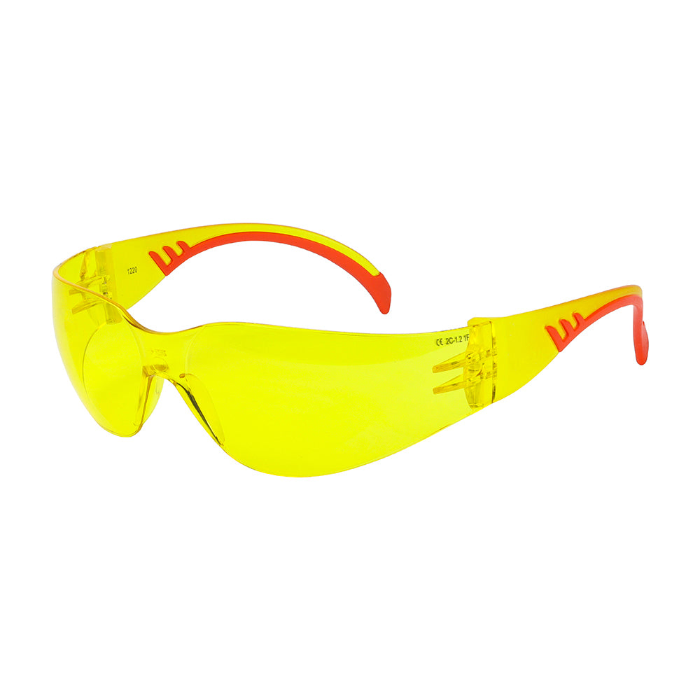 This is an image of Timco - Comfort Safety Glasses - Amber One Size (1 Each Bag) 770010