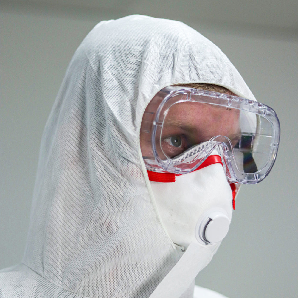 This is an image of Timco - Cat III Type 5/6 Coverall - High Risk Protection - White Medium (1 Each Bag) 770244