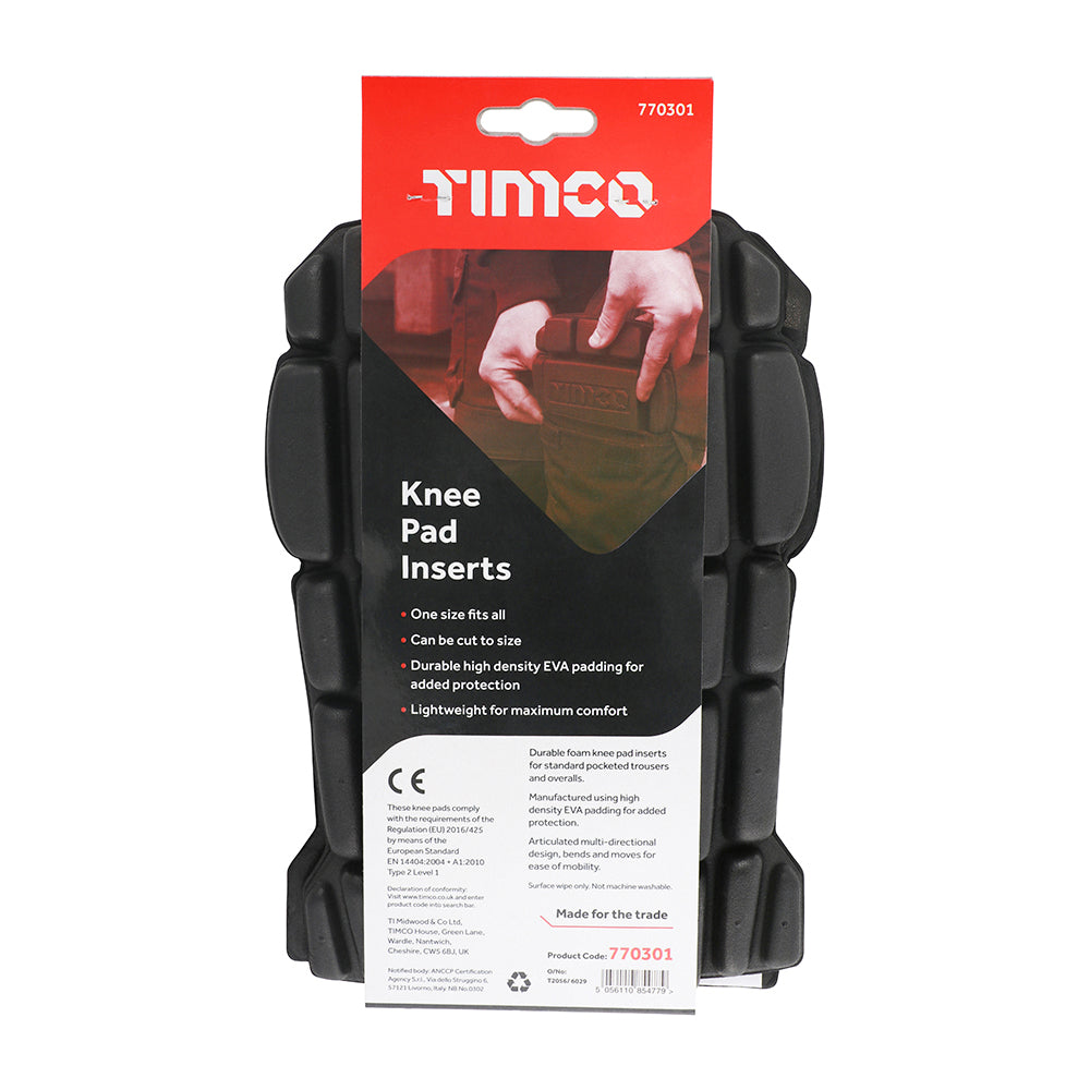 This is an image of Timco - Knee Pad Inserts One Size (1 Each Pack) 770301