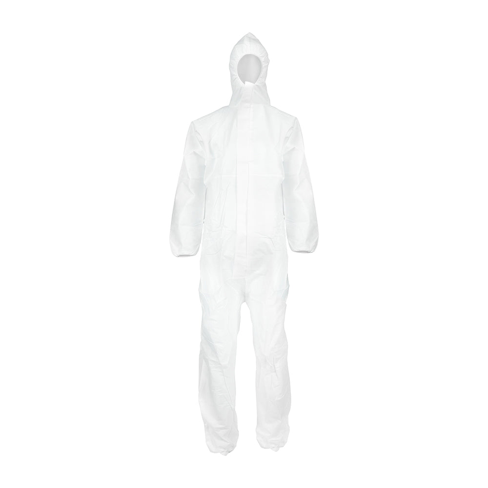 This is an image of Timco - Cat III Type 5/6 Coverall - High Risk Protection - White Large (1 Each Bag) 770633
