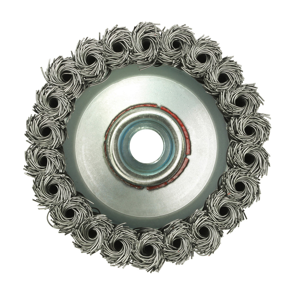 This is an image of Timco - Angle Grinder Cup Brush - Twisted Knot Steel Wire 80mm (1 Each Box) 80TCT