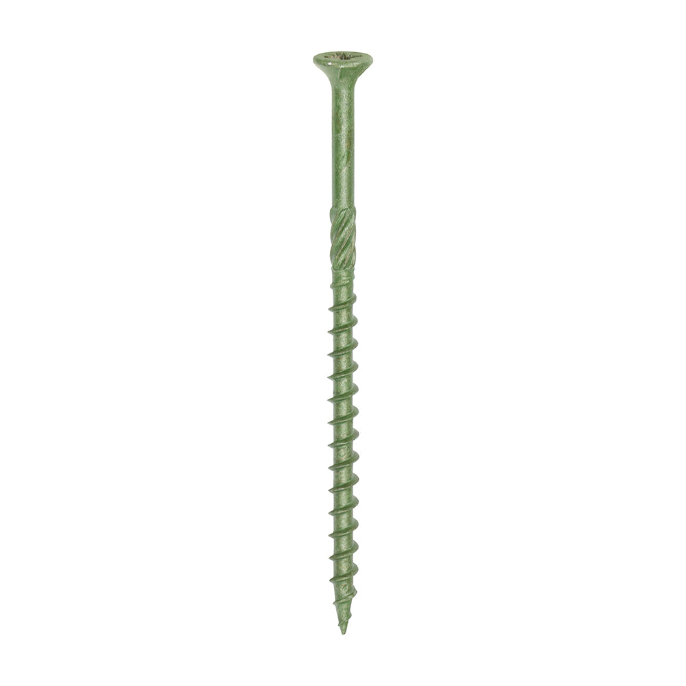 This is an image of Timco - Decking Screws - PZ - Double Countersunk - Exterior - Green 4.5 x 80 mm - (200 PCS Box) 80TDECK