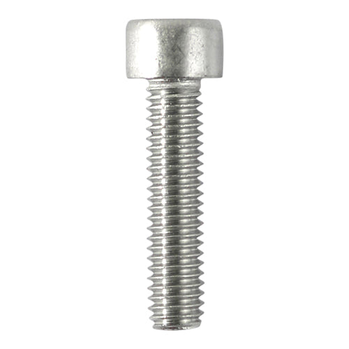 This is an image of Timco - Socket Screws - Cap - A2 Stainless Steel M8 x 25mm - (10 PCS Bag) 825CAPSSX