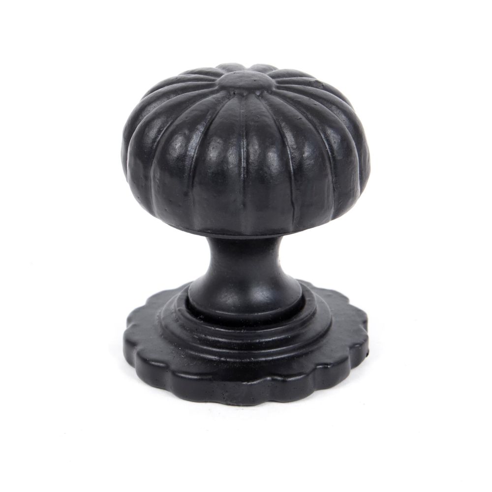 From The Anvil - Black Flower Cabinet Knob - Small | Sku. 83507 | Trade Door Handles.