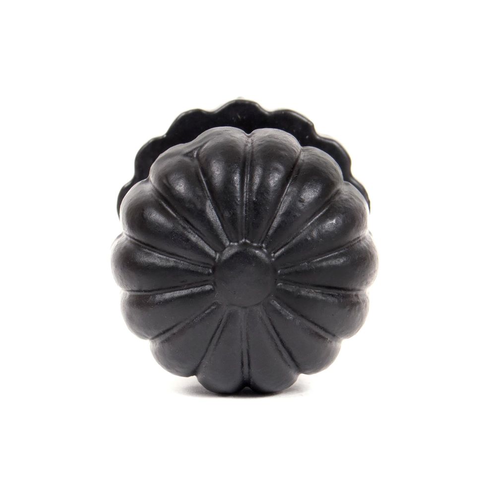 From The Anvil - Black Flower Cabinet Knob - Large | Sku. 83509 | Trade Door Handles.