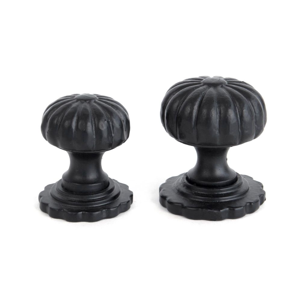 From The Anvil - Black Flower Cabinet Knob - Large | Sku. 83509 | Trade Door Handles.