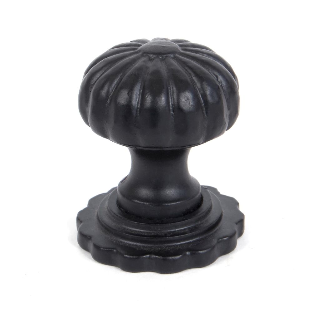 From The Anvil - Black Flower Cabinet Knob - Large | Sku. 83509 | Trade Door Handles.