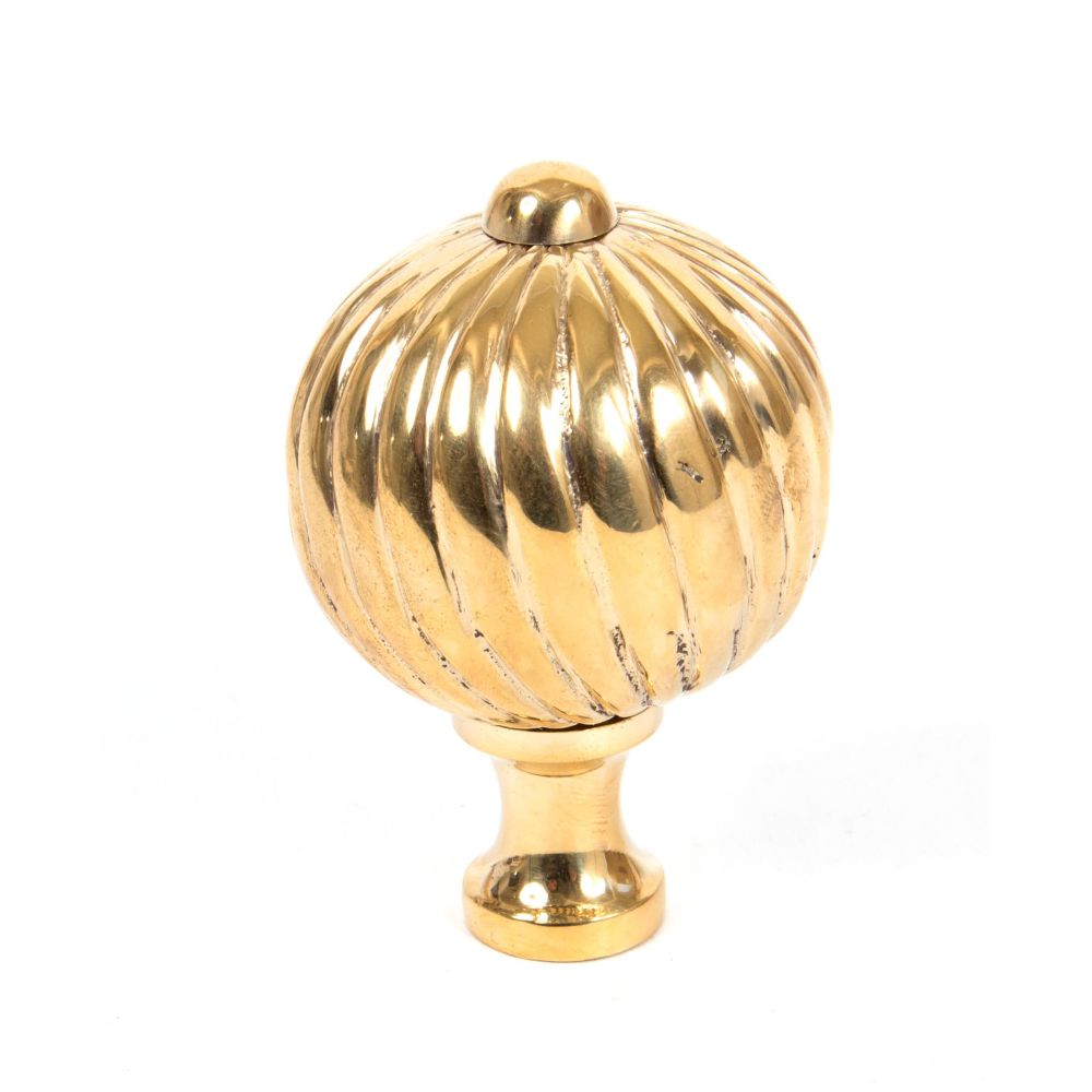 From The Anvil - Polished Brass Spiral Cabinet Knob - Large | Sku. 83552 | Trade Door Handles.