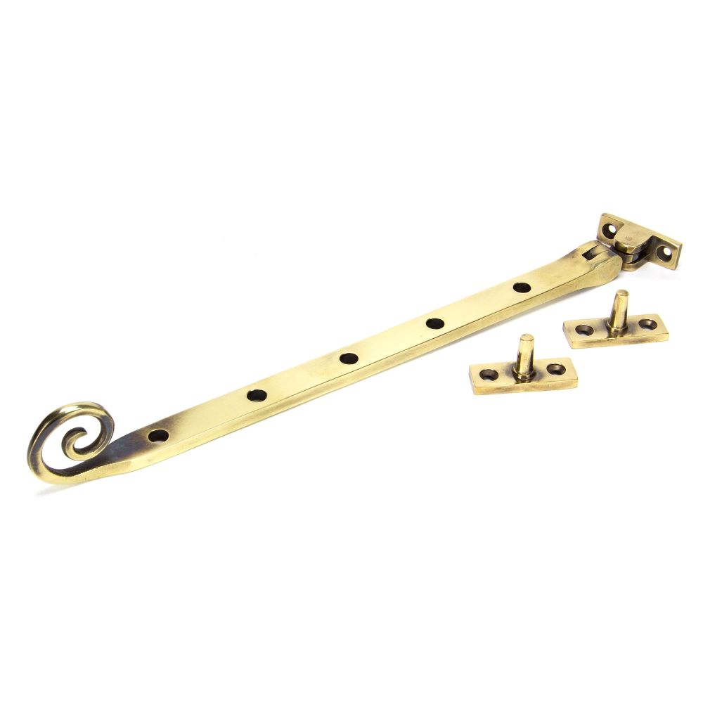 From The Anvil - Aged Brass 12" Monkeytail Stay | Sku. 83569 | Trade Door Handles.