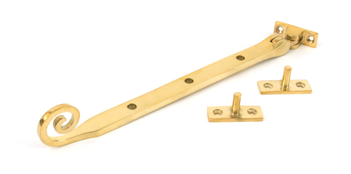 From The Anvil - Polished Brass 10" Monkeytail Stay | Sku. 83595 | Trade Door Handles.