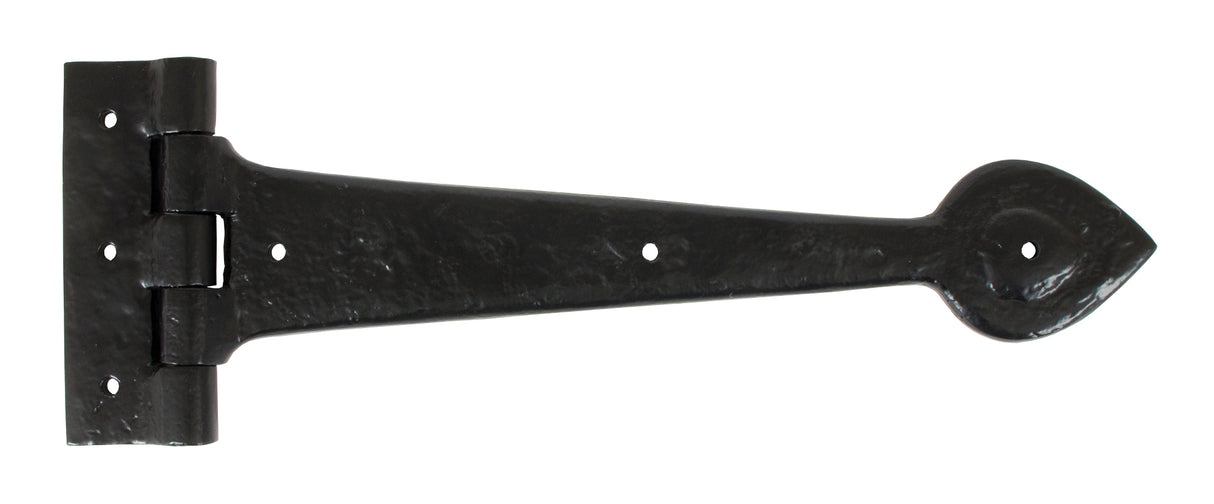 From The Anvil - Black Textured 12" Cast T Hinge (pair) | Sku. 83621 | Trade Door Handles.