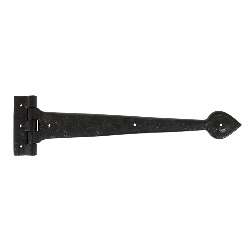From The Anvil - Black Textured 16" Cast T Hinge (pair) | Sku. 83622 | Trade Door Handles.