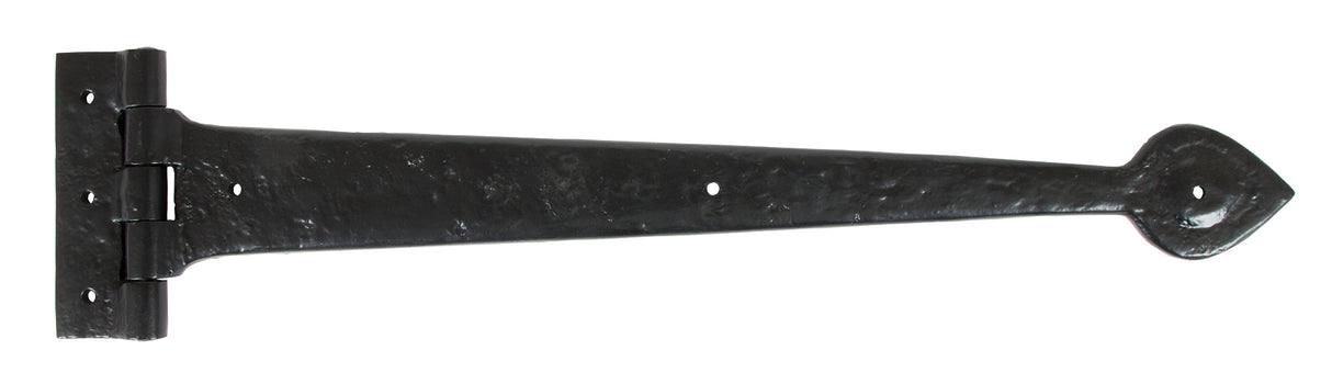 From The Anvil - Black Textured 18" Cast T Hinge (pair) | Sku. 83623 | Trade Door Handles.