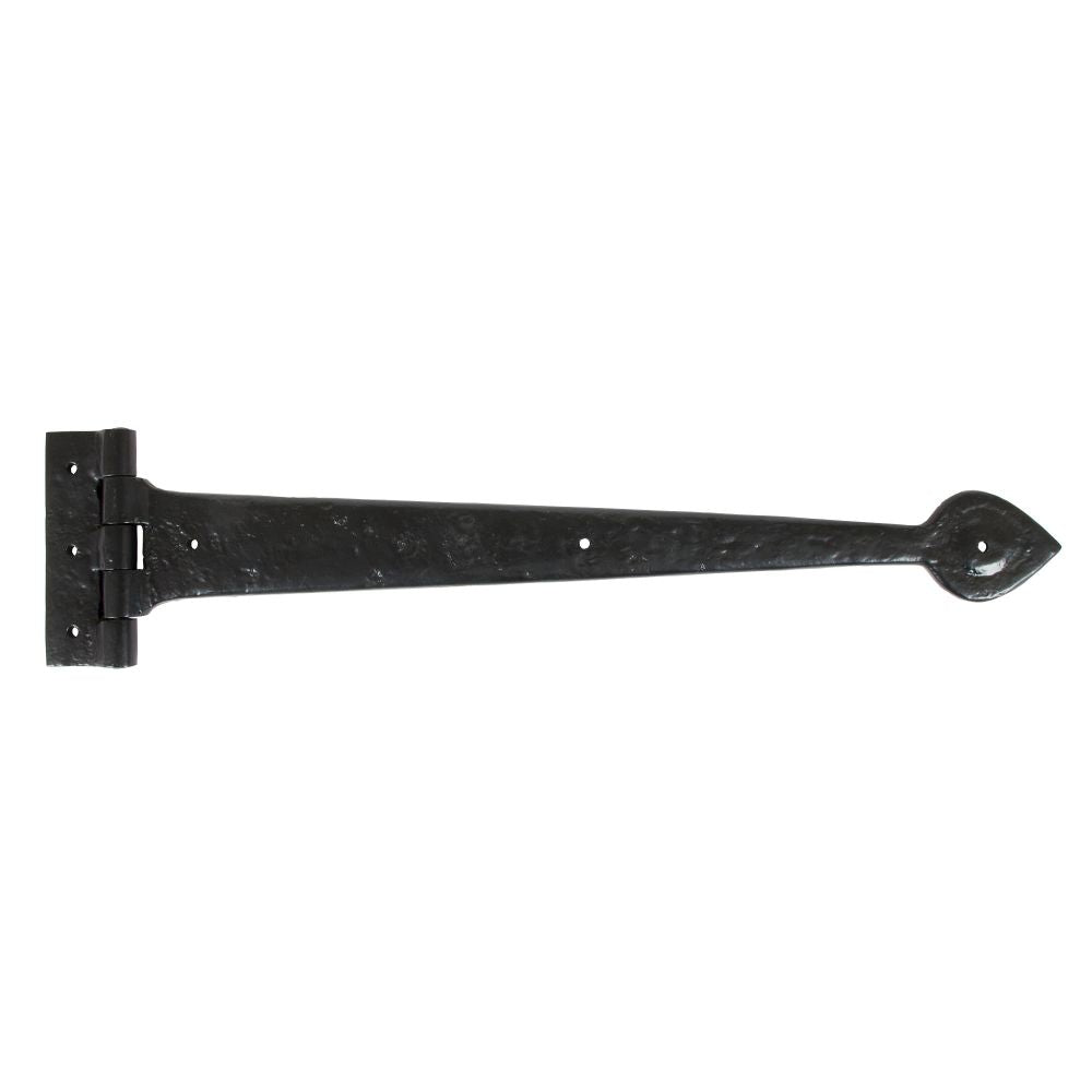 From The Anvil - Black Textured 18" Cast T Hinge (pair) | Sku. 83623 | Trade Door Handles.