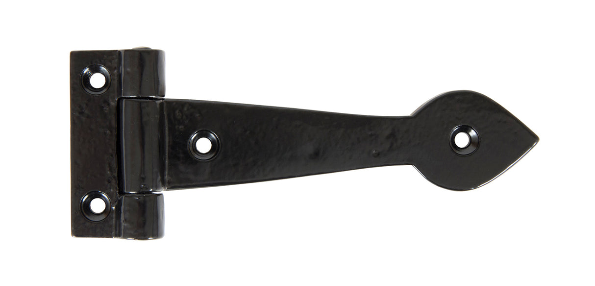 From The Anvil - Black Smooth 6" Cast T Hinge (pair) | Sku. 83624 | Trade Door Handles.