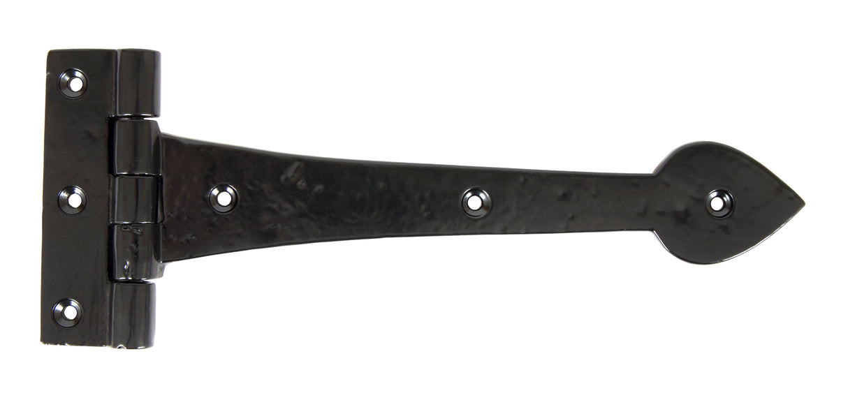 From The Anvil - Black Smooth 10‚¬Å¡½" Cast T Hinge (pair) | Sku. 83625 | Trade Door Handles.