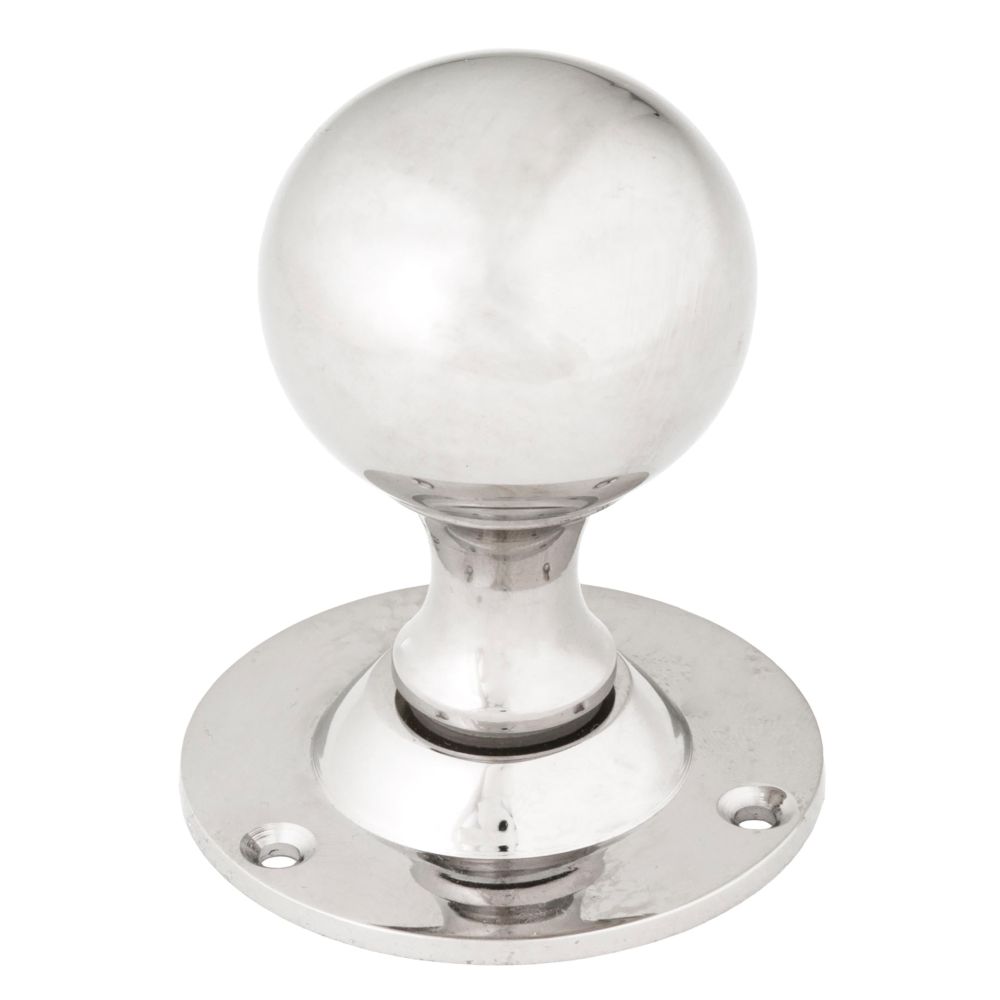 From The Anvil - Polished Nickel Ball Mortice Knob Set | Sku. 83632 | Trade Door Handles.