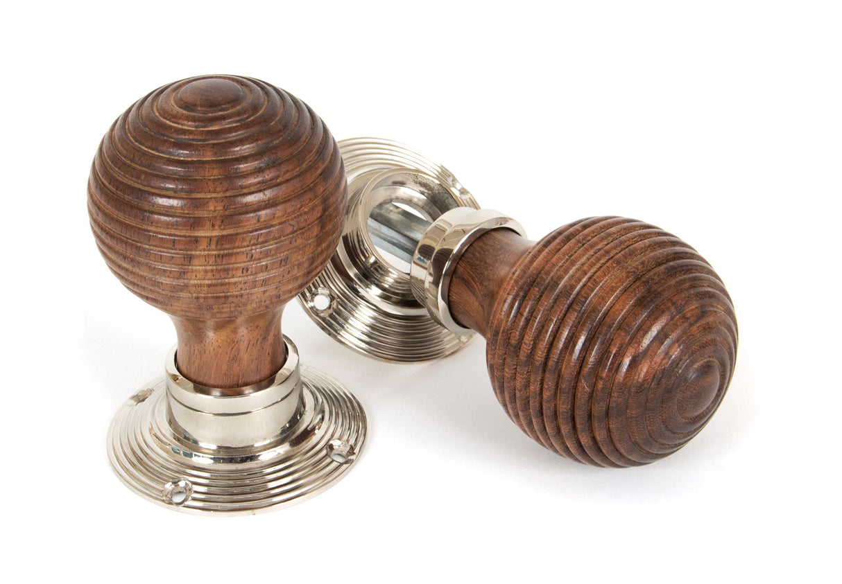 From The Anvil - Rosewood and PN Beehive Mortice/Rim Knob Set | Sku. 83635 | Trade Door Handles.
