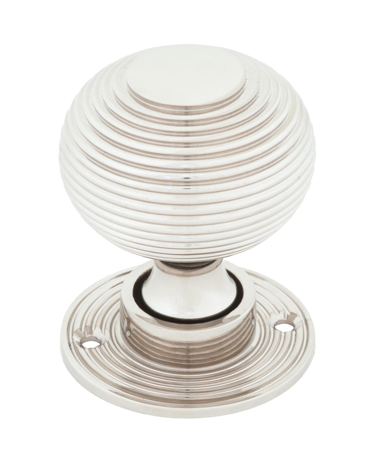From The Anvil - Polished Nickel Heavy Beehive Mortice/Rim Knob Set | Sku. 83636H | Trade Door Handles.
