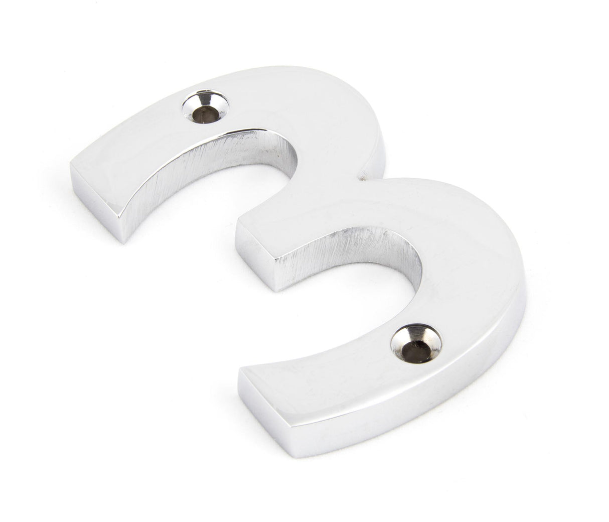 From The Anvil - Polished Chrome Numeral 3 | Sku. 83723 | Trade Door Handles.