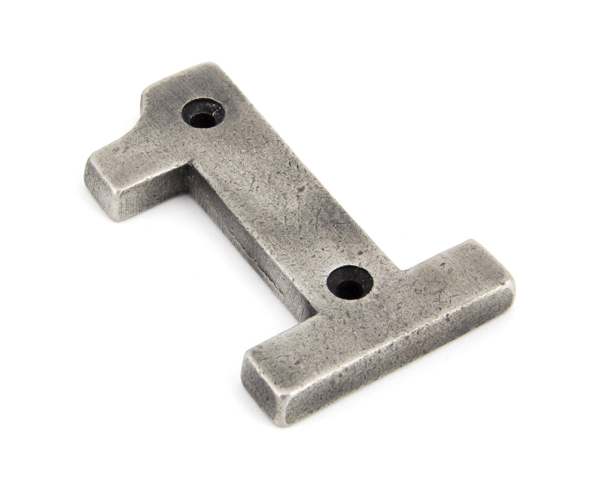 From The Anvil - Antique Pewter Numeral 1 | Sku. 83731 | Trade Door Handles.