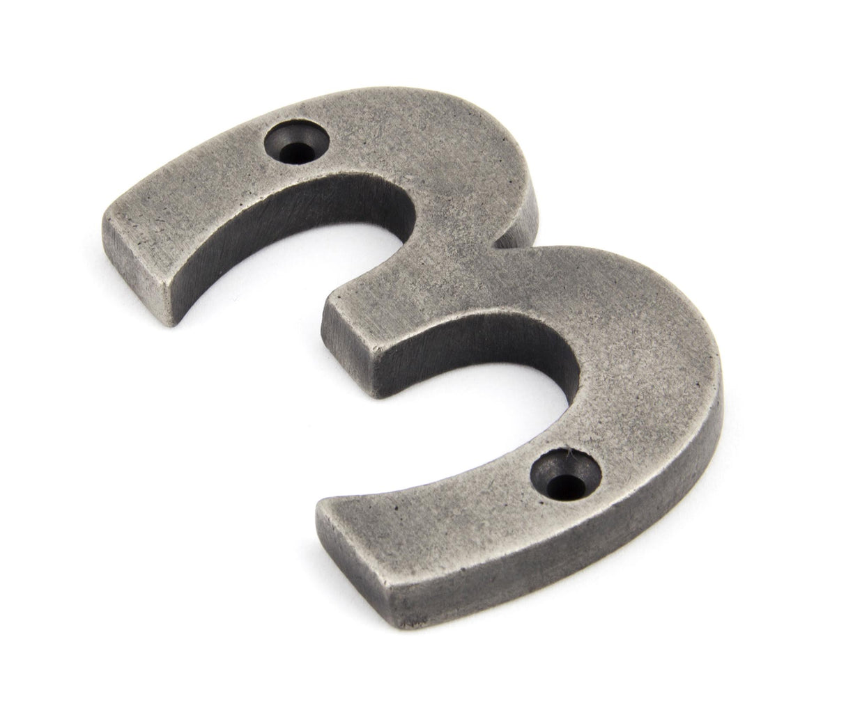 From The Anvil - Antique Pewter Numeral 3 | Sku. 83733 | Trade Door Handles.