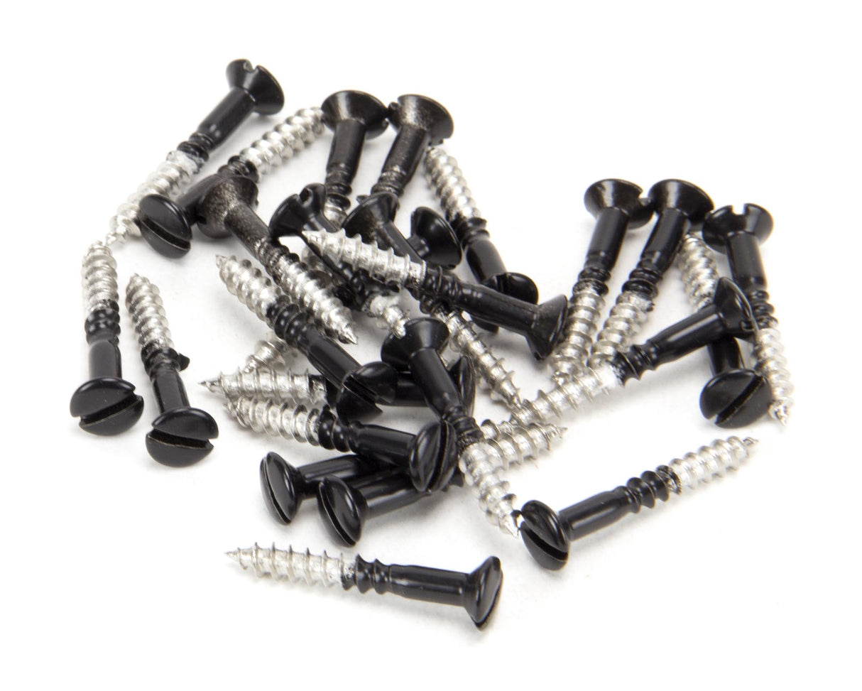 From The Anvil - Black SS 3.5 x 25 Csk R/ Head Screws (25) | Sku. 83750 | Trade Door Handles.