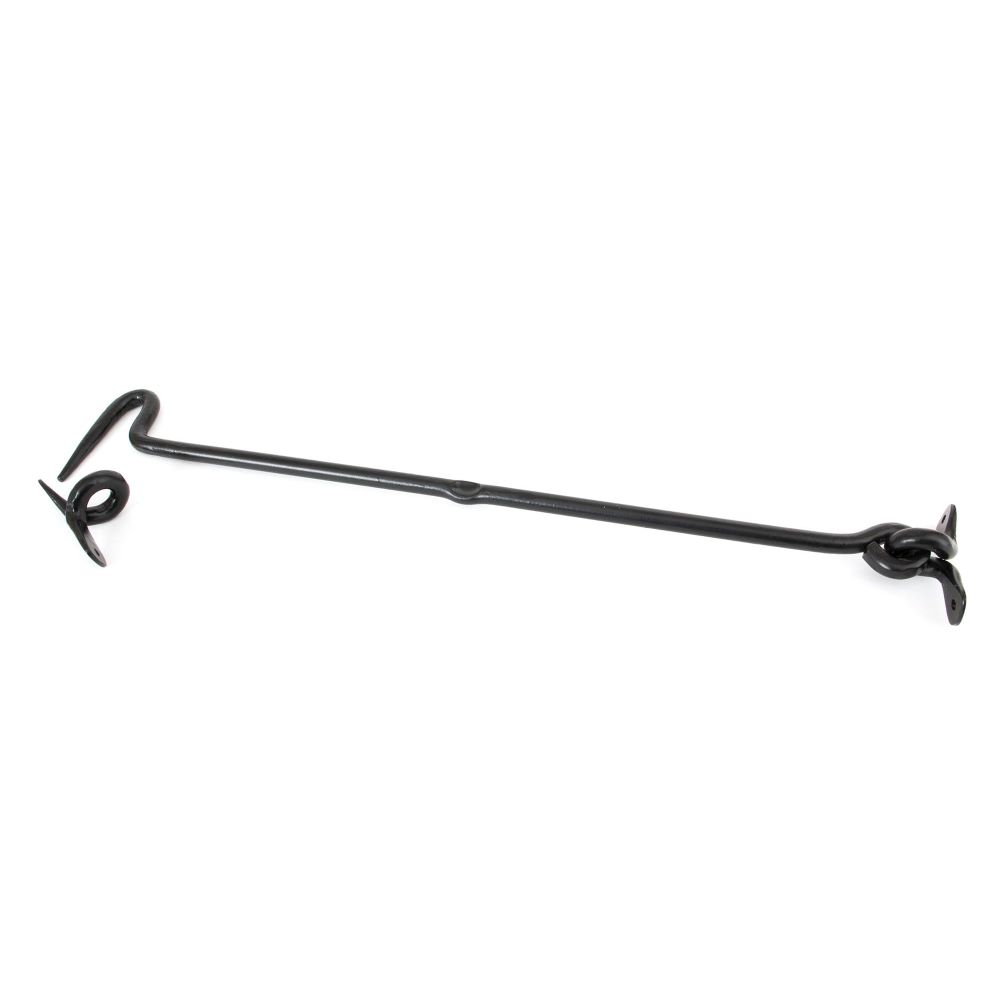 From The Anvil - Black 18" Forged Cabin Hook | Sku. 83776 | Trade Door Handles.