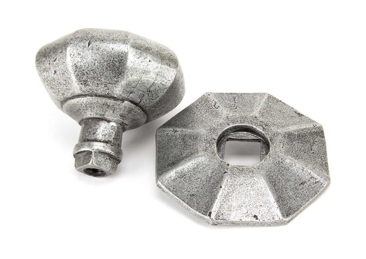 From The Anvil - Pewter Octagonal Centre Door Knob | Sku. 83778 | Trade Door Handles.