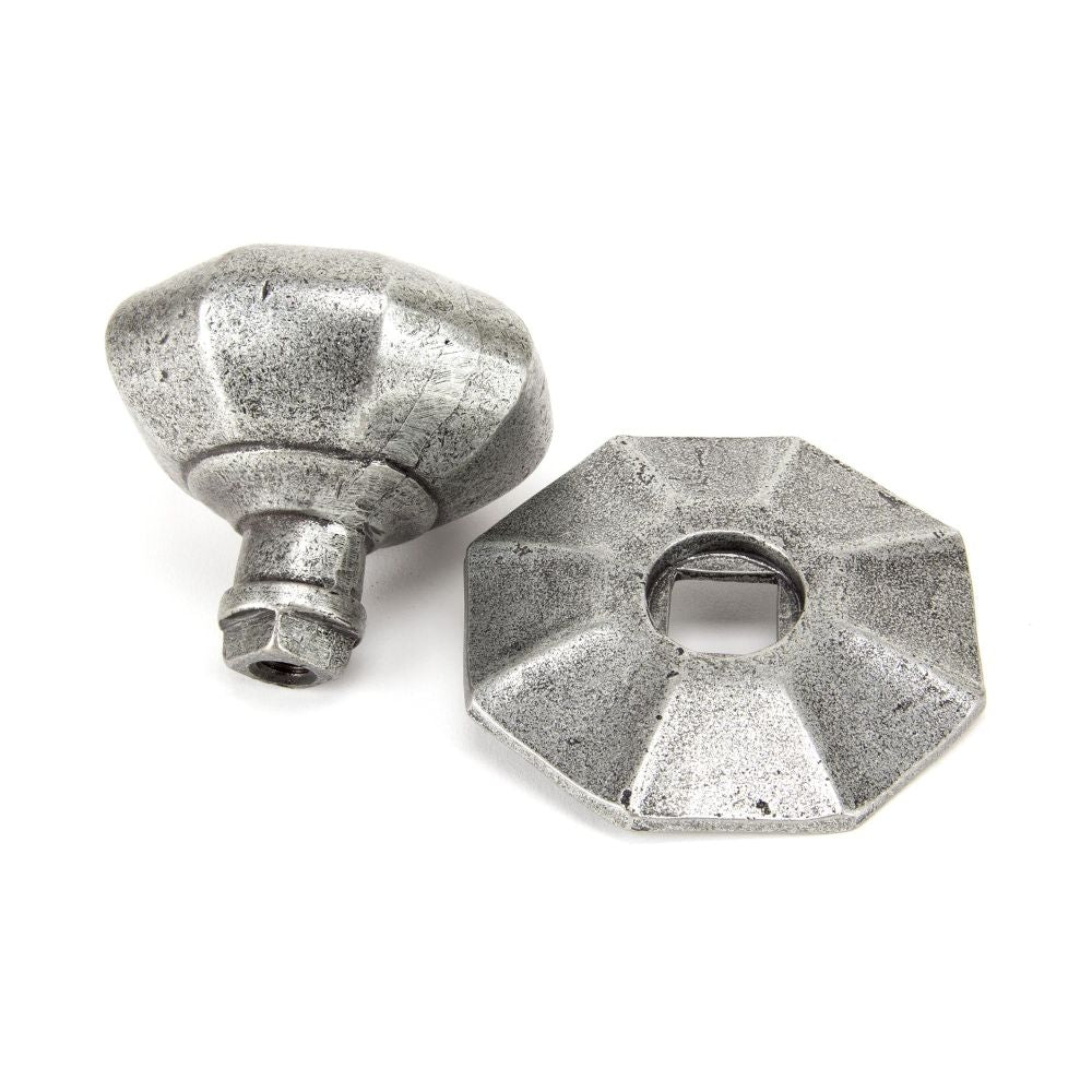 From The Anvil - Pewter Octagonal Centre Door Knob | Sku. 83778 | Trade Door Handles.