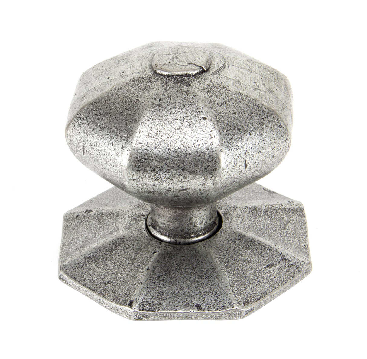 From The Anvil - Pewter Octagonal Centre Door Knob | Sku. 83778 | Trade Door Handles.