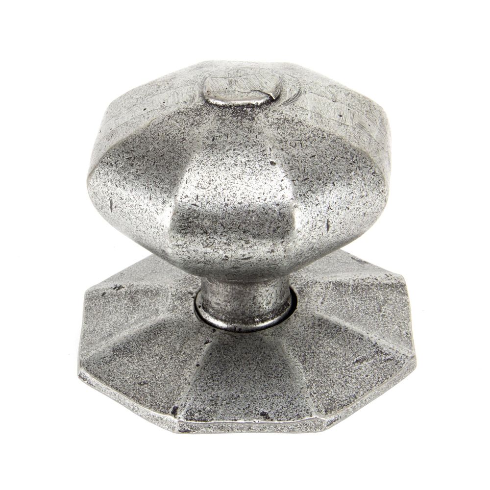 From The Anvil - Pewter Octagonal Centre Door Knob | Sku. 83778 | Trade Door Handles.