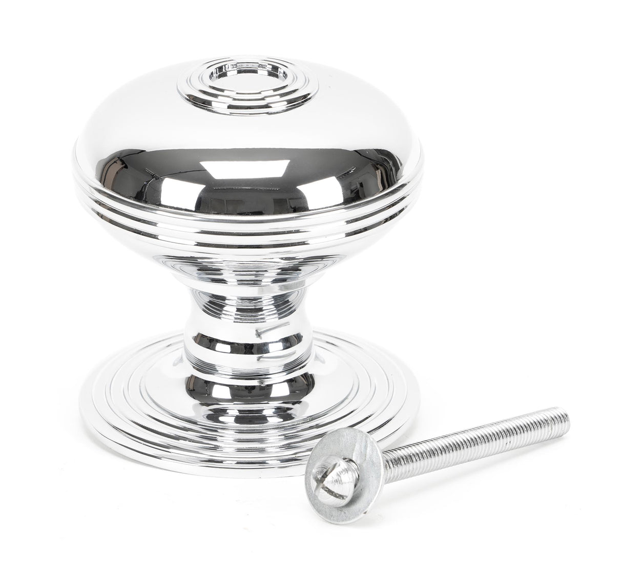 From The Anvil - Polished Chrome Prestbury Centre Door Knob | Sku. 83783 | Trade Door Handles.