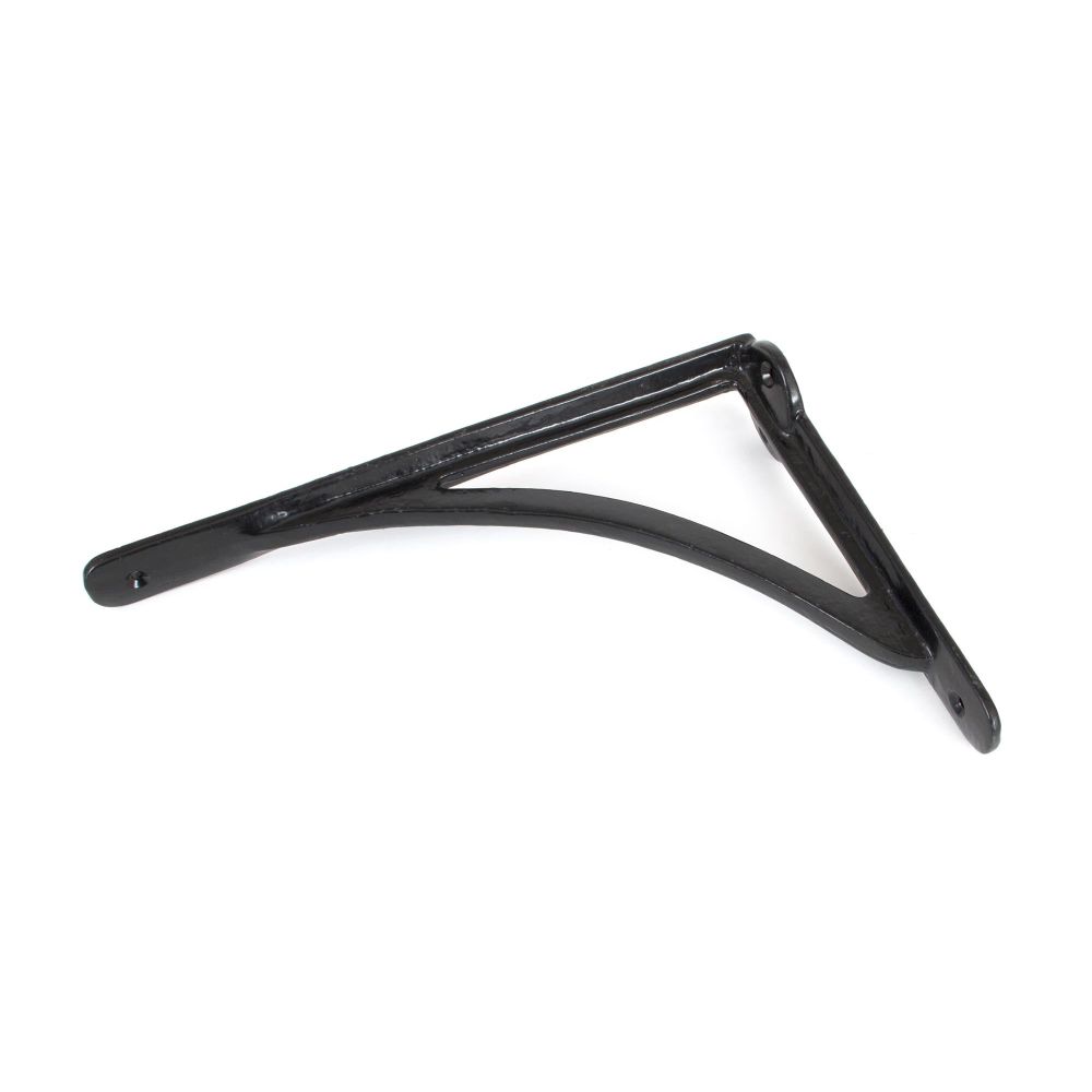 From The Anvil - Black 10'' x 7'' Curved Shelf Bracket | Sku. 83784 | Trade Door Handles.