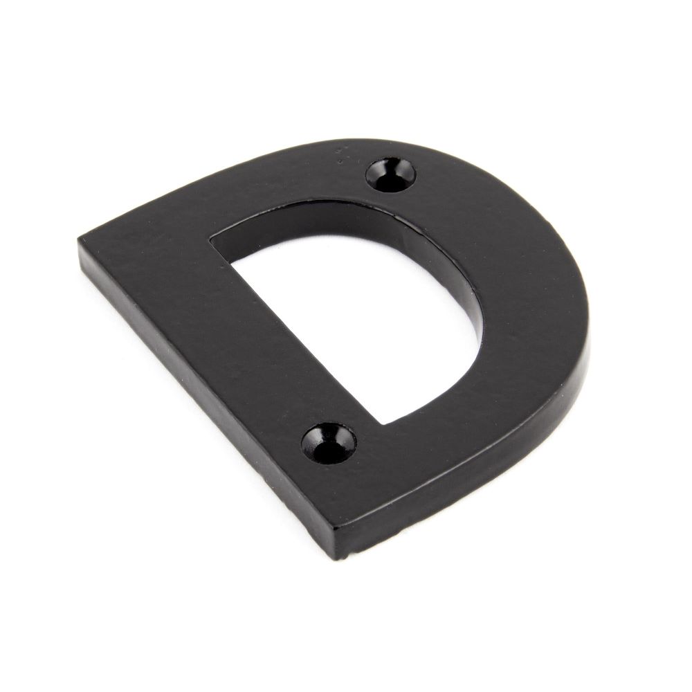 From The Anvil - Black Letter D | Sku. 83800D | Trade Door Handles.